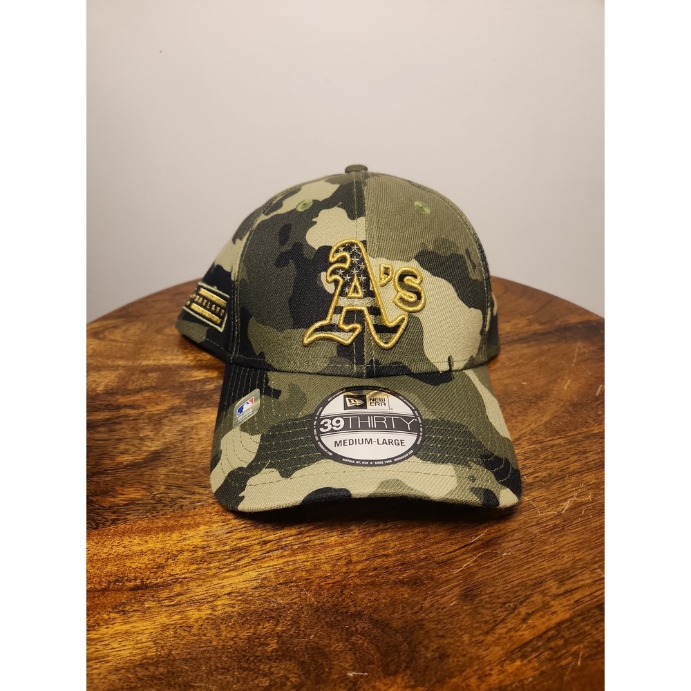 New Era Oakland Athletics A's 2022 Armed Forces Day 39THIRTY Hat Men's Size M/L